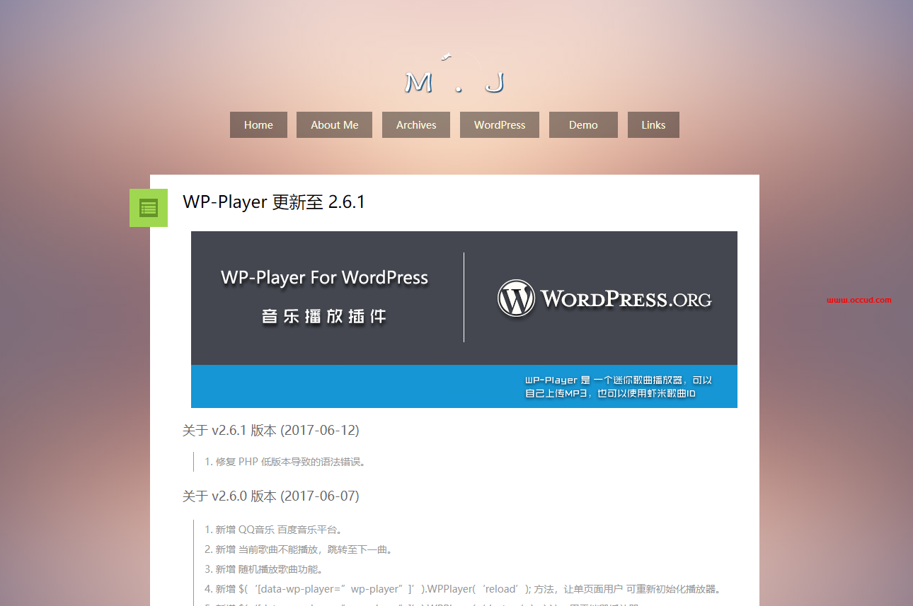 WP博客的Presence主题模板插图1